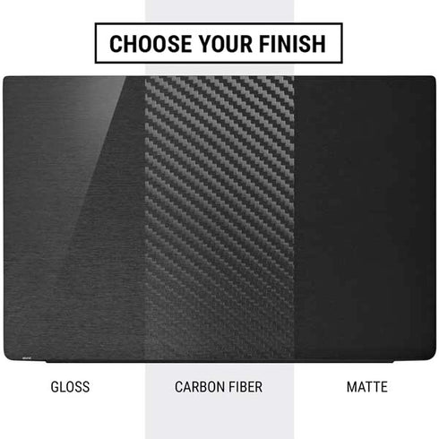 Specialty Vinyl Black Brushed Steel Texture Dell Vostro Skin